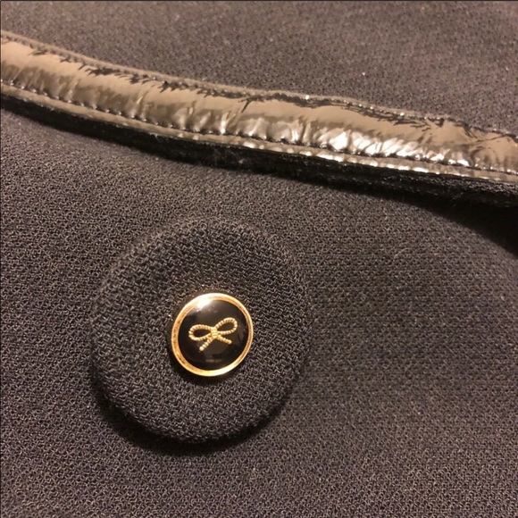 Auth ANYA HINDMARCH Virgin Wool Double-Breasted Coat Size M - Picture 5 of 10